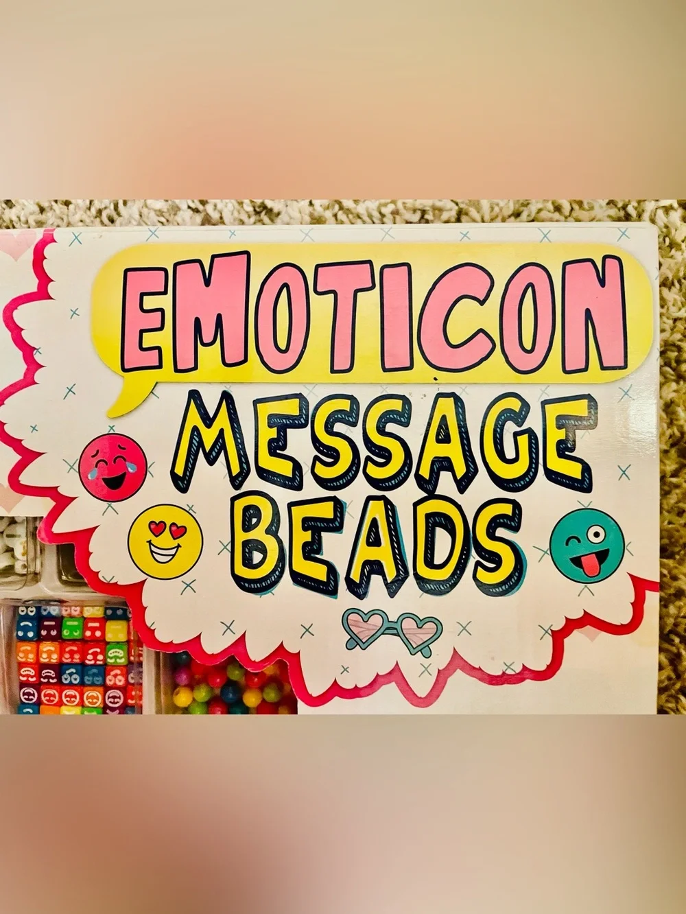 Emoticon Message Beads Jewelry Kit - Multicolor by Just My Style